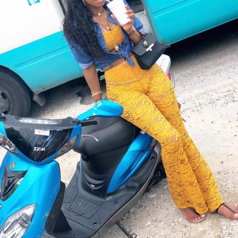 Mustard lace 2 piece!